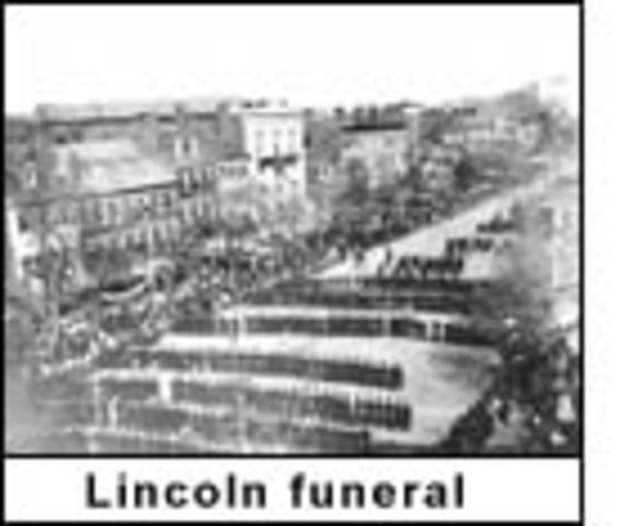 President Lincoln dies and Vice President Andrew Jahnson takes over as President of the U.S.