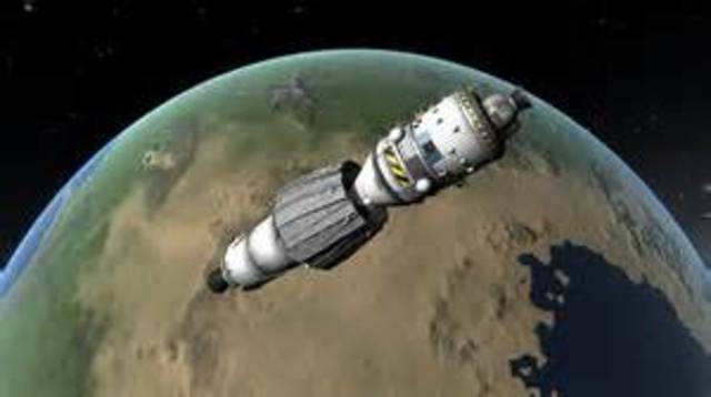 The crew uses a free return trajectory to return home