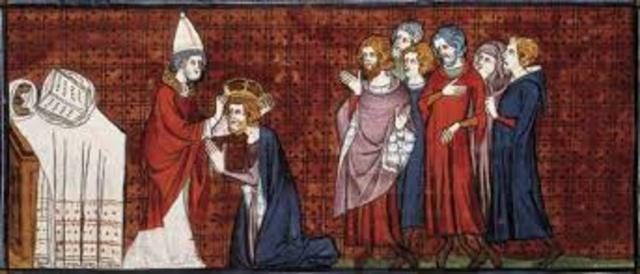 	Charlemagne is crowned as Emperor of the Holy Roman Empire
