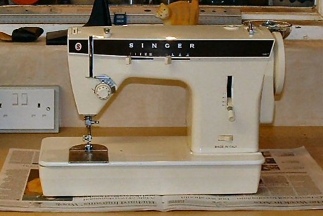 First electronic sewing machine
