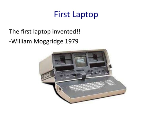 First laptop computer designed