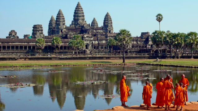 The Khmer Empire is founded in Cambodia