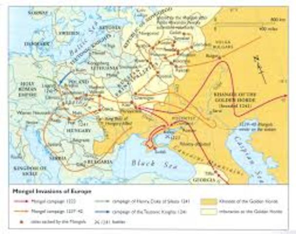 Mongols invade Europe