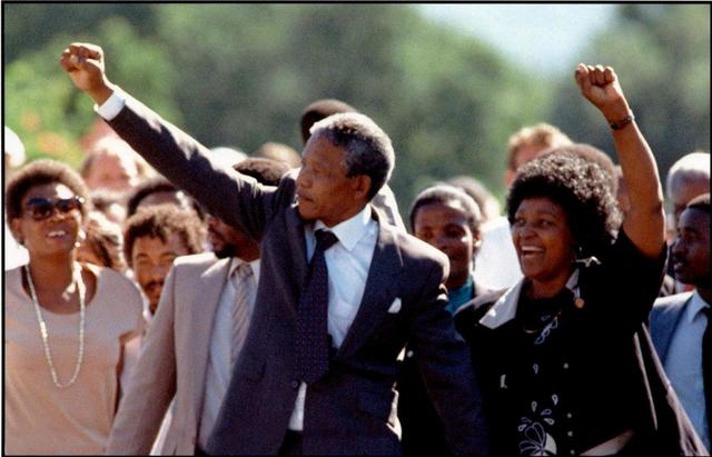 Nelson Mandela is released from prison.