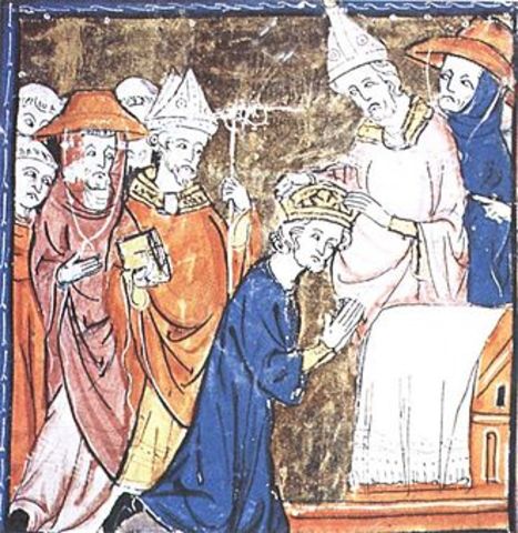 	Charlemagne is crowned as Emperor of the Holy Roman Empire