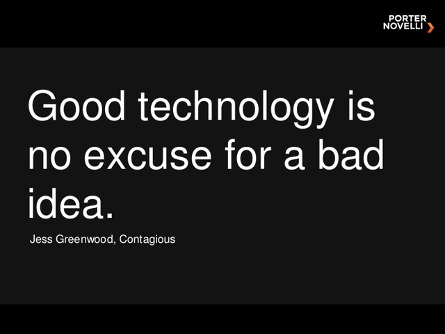 Technology is good?