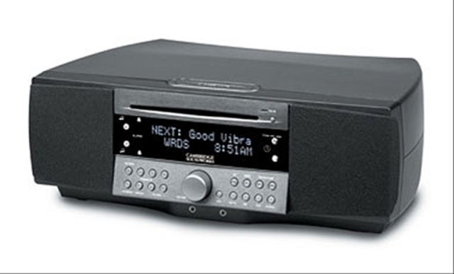 smallish sterio FM radio with CD player.