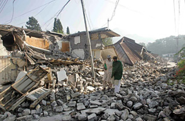 Huge earthquake hits Pakistan.