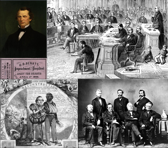 president lincoln died and vice president andrew johnson takes over as president of the u.s
