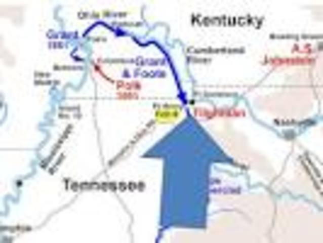 Gen. Ulysses S. Grant gets Union Victories at Fort Henry and Fort Donelson in Tennessee