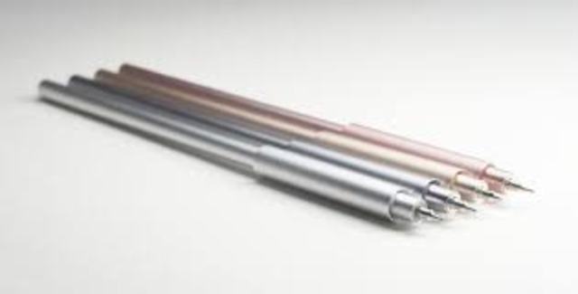 Hyman Lipman patends putting erasers on the ends of pencils.