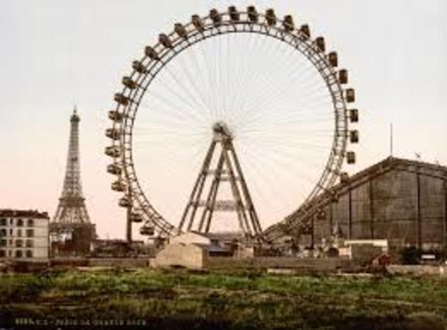 Grande Roue de Pairs built for a fair held in Pairs, France.