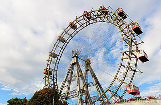 Weiner Riesenrad was built to celebrate the Golden Jubilee of Emperor Franz Josef I