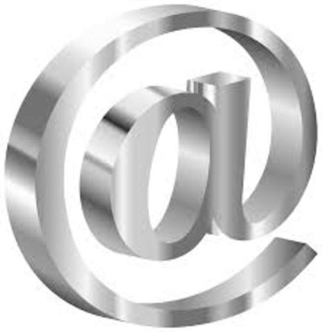 the @ sign was created