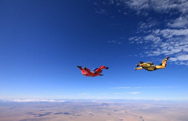 skydiving