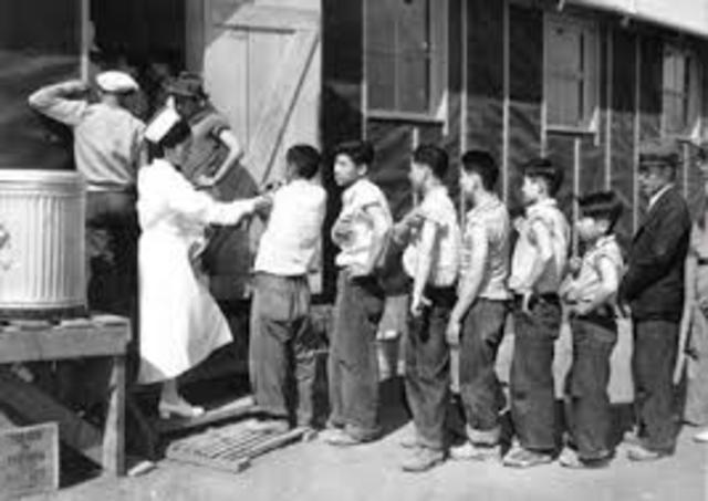 Relocation of japanese american to camps