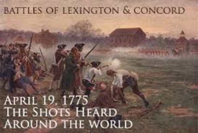 The American Revolution begins