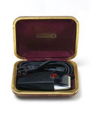 Colonel Jacob Schick invents the first electric razor.