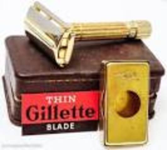King Camp Gillette invents the safety razor.