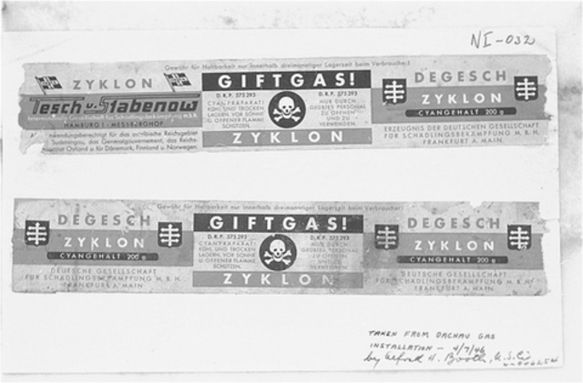 Zyklon B first used in KL Aushwitz