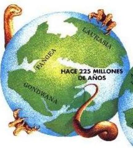 Continente Pangea- Dinosaurios