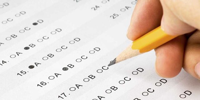 First multiple choice tests