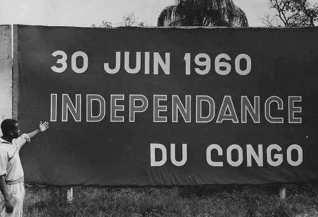 Congo gets its independence from Belgium