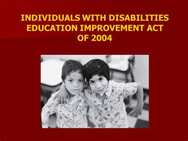 Individuals with Disabilities Education Improvement Act (IDEIA)