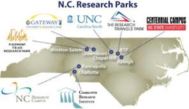 Rsearch Triangle Park was built