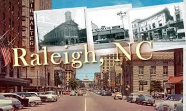 Raleigh became state capital
