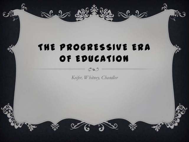 The Progressive Reform Movement