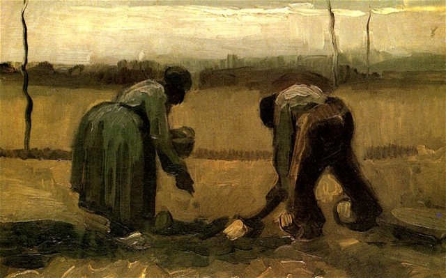 Van Gogh painted picturs of the workers at the coal mine