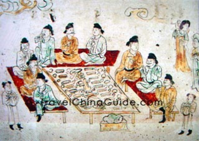 The Tang Dynasty rules China.