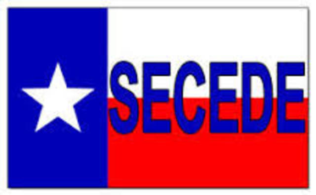 Texas secedes from the Union