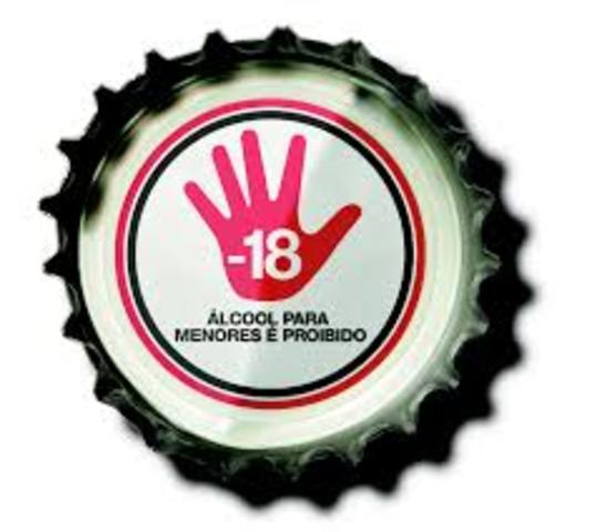 "Álcool para menores é proibido"