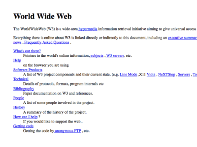 First website launches at CERN