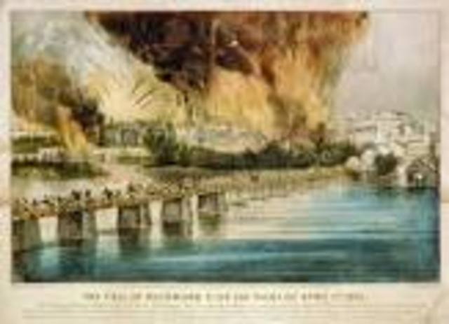 The Union Army captures Richmond, Virginia; The Confederate Capital