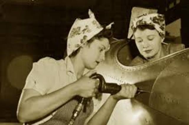 Rosie the Riveter campagin encourages women to get a job