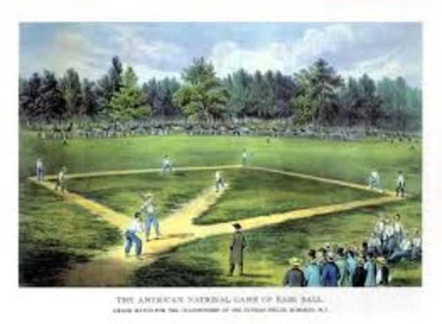 The First Baseball Game