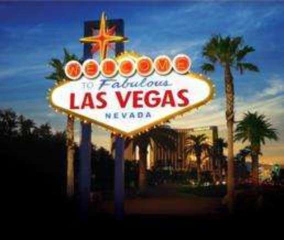 My parents get married, in Las Vegas.