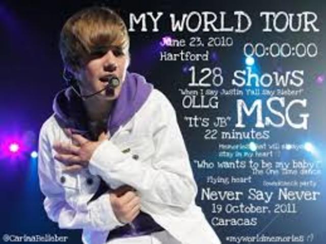 First concert of My World Tour