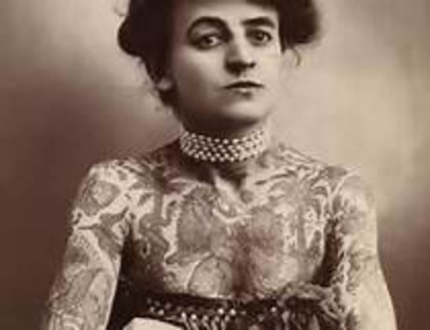 Maud Wagner became the first female  tattoo artist