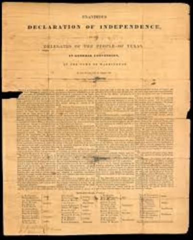 Texas Signs Declaration of Independence