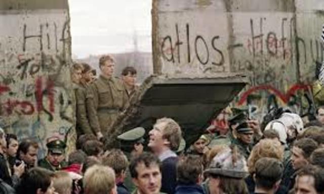 Fall of Berlin Wall in Germany