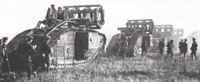 British tanks won a victory at Cambrai