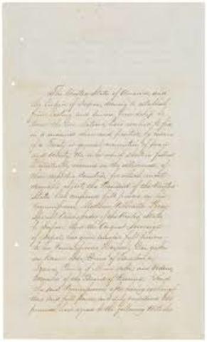 The Treaty of Kanagawa was signed