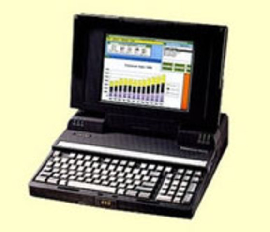 世界上第一台带电池，采用DSTN彩色液晶显示屏笔记本东芝T5200C