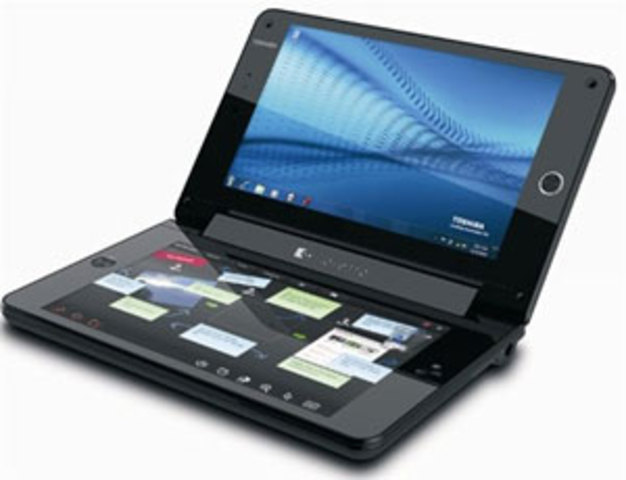 东芝推出首款双屏笔记本电脑Libretto W100