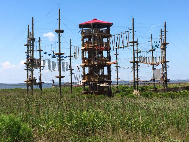 Went on my third zip-lining adventrure course at First Flight Adventure in The Outer Banks North Carolina