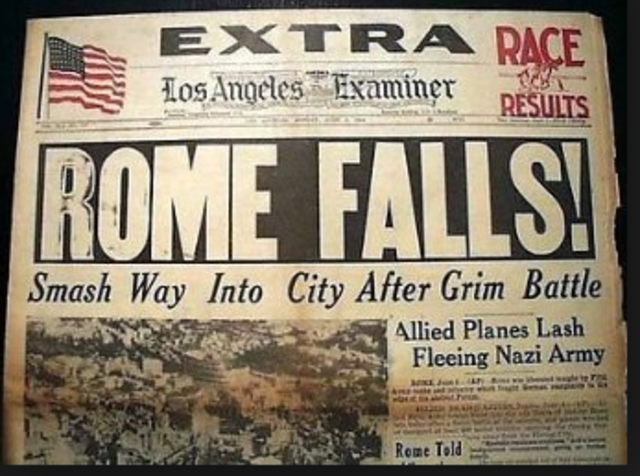 Rome falls to the Allies